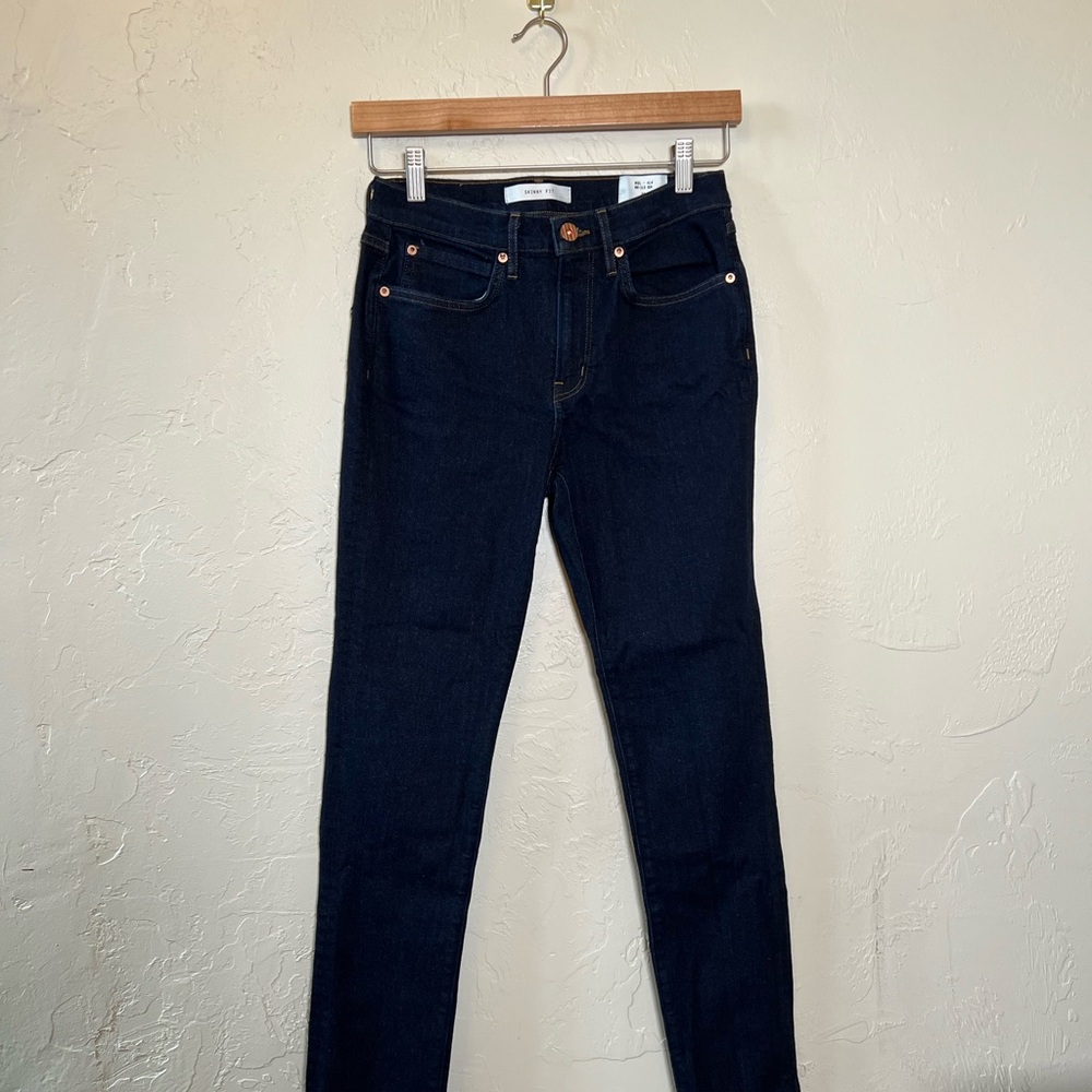 Billy Reid Skinny Fit Jeans Size 28 Dark Wash Premium Denim